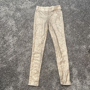 Gold sequence pants